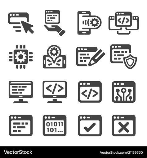 Programming icon Royalty Free Vector Image - VectorStock