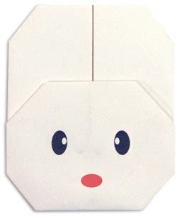 Origami Rabbit (Face) 2 - Easy Origami instructions For Kids