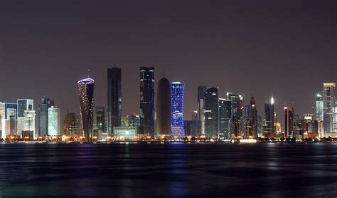 Doha, Qatar skyline by night | The Doha, Qatar skyline by ni… | Flickr