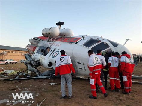 helicopter transporting the Iranian sports minister crashed - WANA