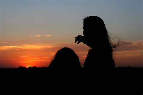 Sunset,girl,shadow,silhouette,sky - free image from needpix.com