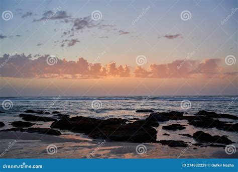 A dramatic sky with clouds stock image. Image of sunset - 274932229