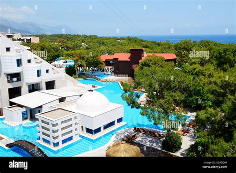 Swimming pool at luxury hotel, Antalya, Turkey Stock Photo - Alamy