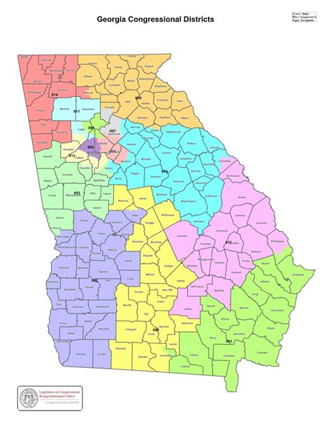 Map: Georgia's congressional districts