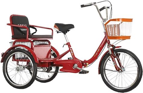 Adult Tricycles 20Inch 3 Wheel Bikes Bicycles Cruise Trike For Seniors Women Men With Suspension ...