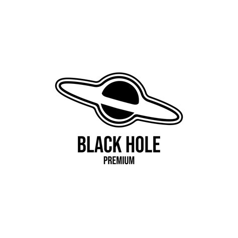 Black hole logo icon design illustration 3189952 Vector Art at Vecteezy