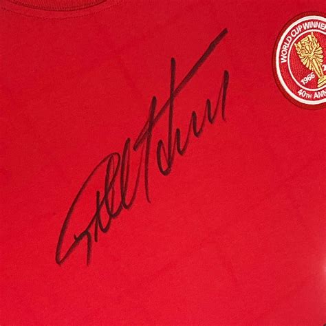 Geoff Hurst Signed and Framed England World Cup Winners 40th Anniversary Shirt - CharityStars