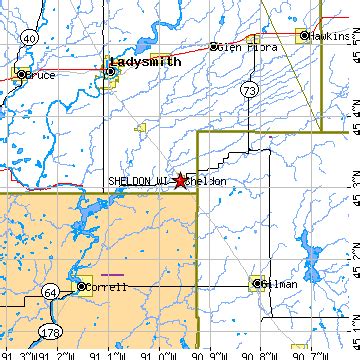 Sheldon, Wisconsin (WI) ~ population data, races, housing & economy