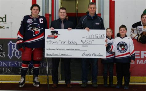 Brooks Bandits donate $6,525 to Brooks Minor Hockey | Brooks Bandits