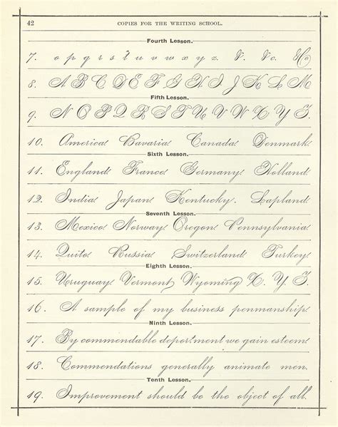 Antique Images: Digital Background: Vintage Handwriting Clip Art Cursive Alphabet Page | Cursive ...