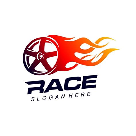 fire race logo vector template illustration 8327743 Vector Art at Vecteezy