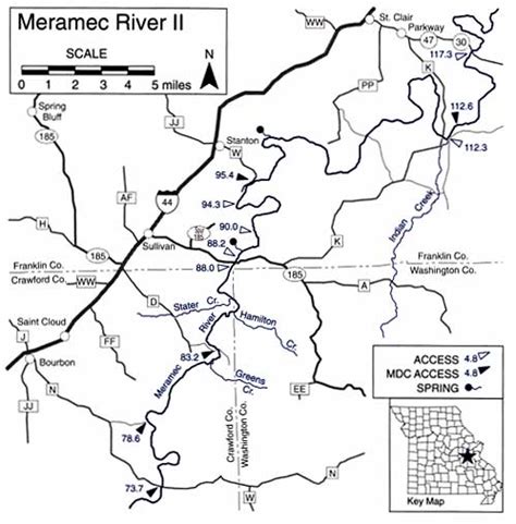 Meramec Caverns Map