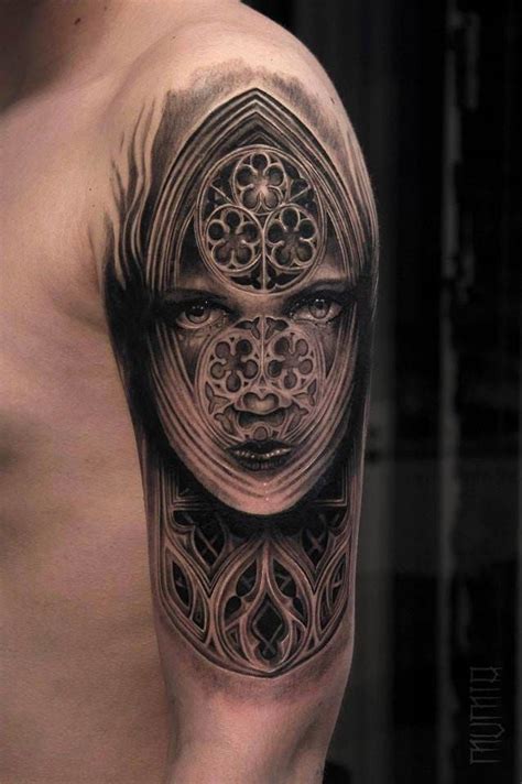 Tattoodo | Face tattoos, Gothic tattoo, Tattoo sleeve men