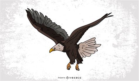 Descarga Vector De Dibujo De Dibujos Animados De águila Calva