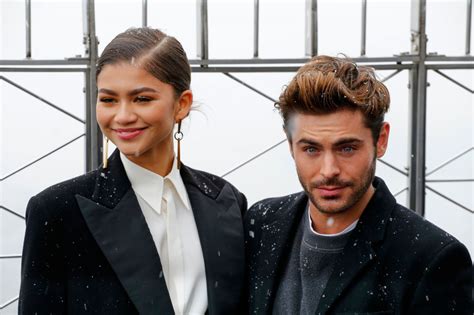 Zendaya and Zac Efron at The Empire State Building in NYC