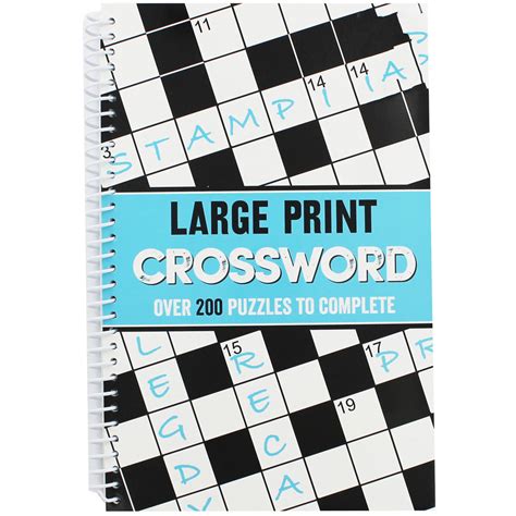 Large Print Crossword Puzzle Books For Seniors | Printable Crossword ...