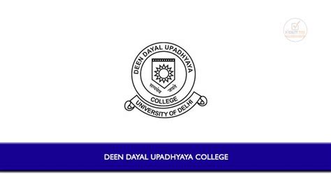 Deen Dayal Upadhyaya College invited Online applications from eligible ...