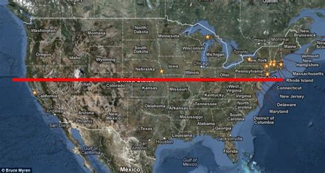 33rd Parallel Map United States