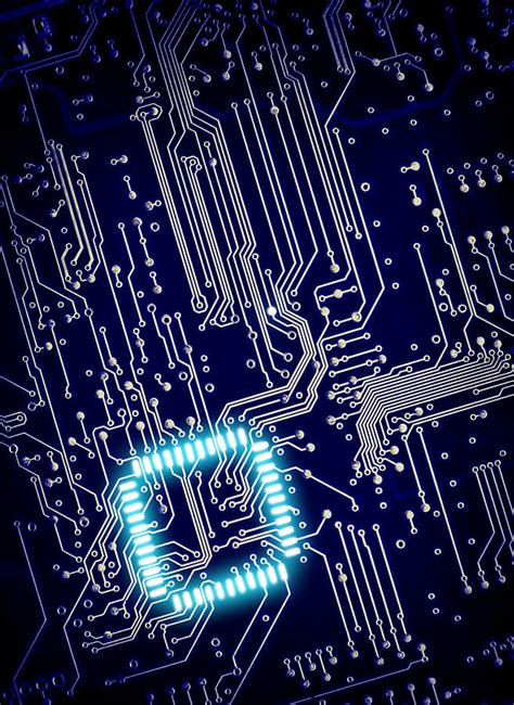 Blue digital circuit board Photograph by Joel Vieira - Fine Art America