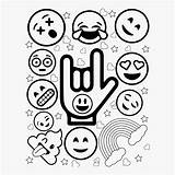 Emoji Coloring Pages Printable Sketch Page sketch template