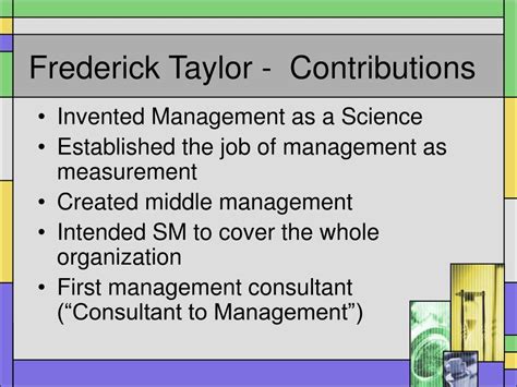 PPT - Frederick Winslow Taylor PowerPoint Presentation - ID:137859