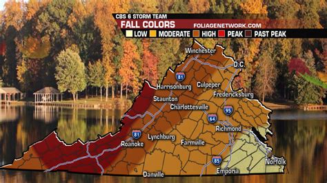 Virginia Peak Fall Foliage Map