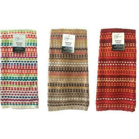 Mainstays Yarn Dyed Kitchen Towels, 6pk - Walmart.com