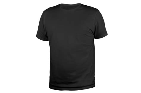 Isolated Regular Plain Black Back T-Shirt 12628161 PNG