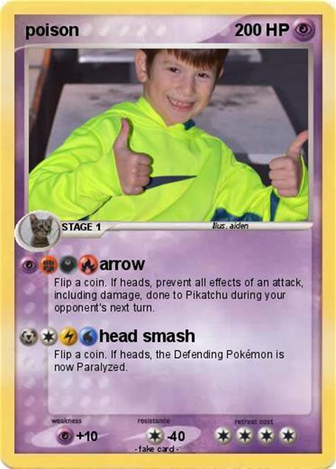 Pokémon poison 609 609 - arrow - My Pokemon Card