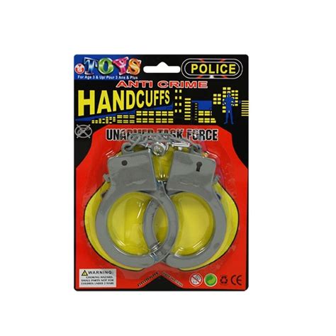 Plastic Handcuffs Police - Costumes R Us Fancy Dress