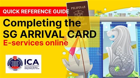 Paano magregister sa Singapore ICA using SG Arrival Card online 2024? | How to fill-out SGAC ...