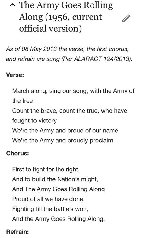 Lyrics To Army Song - Top Defense Systems