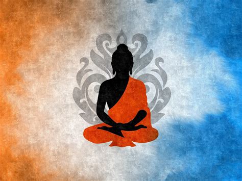 Buddha, Digital Art, Buddhism, Silhouette, Lotus Wallpapers HD / Desktop and Mobile Backgrounds