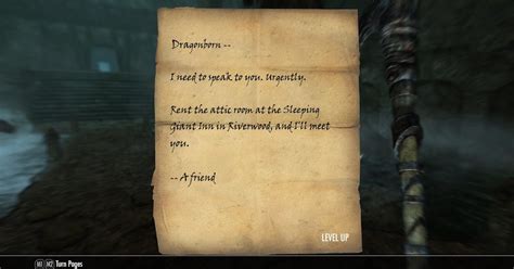 Dppicture: Skyrim Letter From A Friend Who Is He