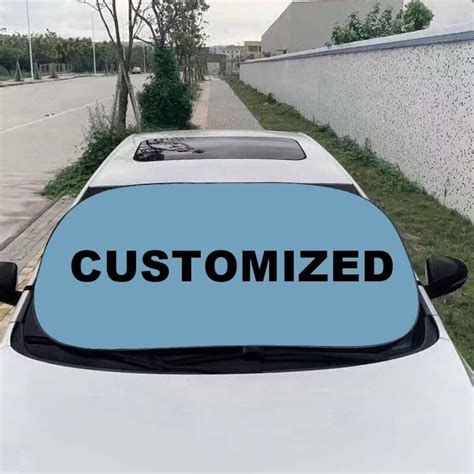 Custom Car Sun Shade Personalized Windshield Cover Sunshade - Etsy