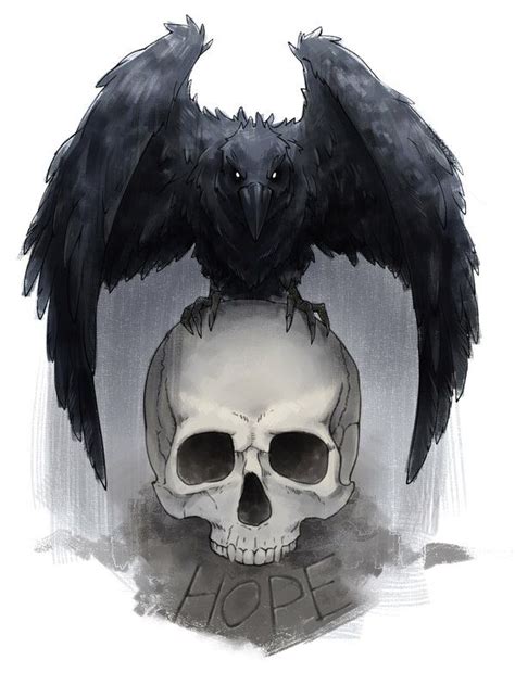 Crow+skull... Amazing for a tattoo! | Corvos desenho, Arte corvo, Tatuagem de corvo