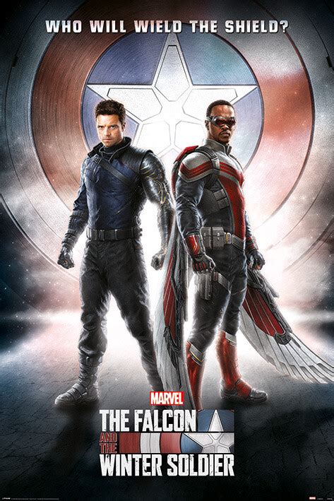 Poster, Quadro The Falcon and the Winter Soldier - Wield The Shield su ...