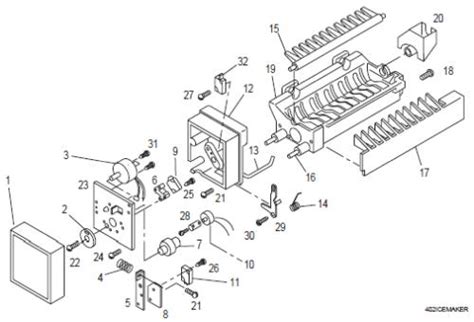 U-Line Marine Ice Maker- Parts - Face Plate Assembly 240Volt AC suits most U-Line Ice makers ...