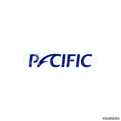 Pacific logo type wave in the middle Stock Vector | ? logo, Logotype ...