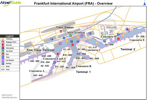 Frankfurt-am-Main - Frankfurt am Main International (FRA) Airport Terminal Maps - TravelWidget.com