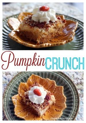 Pumpkin Crunch Dessert |Cheery Kitchen