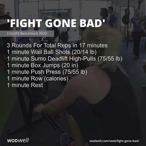 "Fight Gone Bad" Workout, CrossFit WOD | WODwell