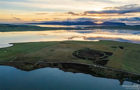 The Ring of Brodgar at Solstice sunset today