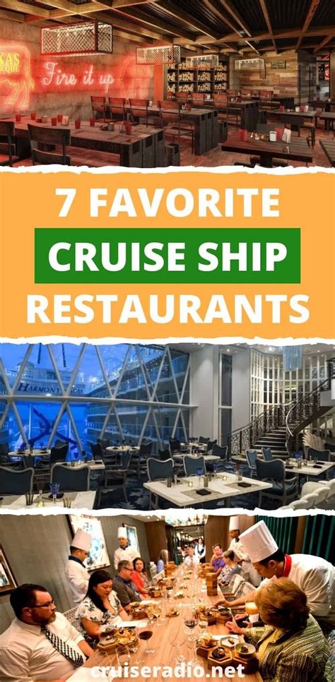 7 Favorite Cruise Ship Restaurants