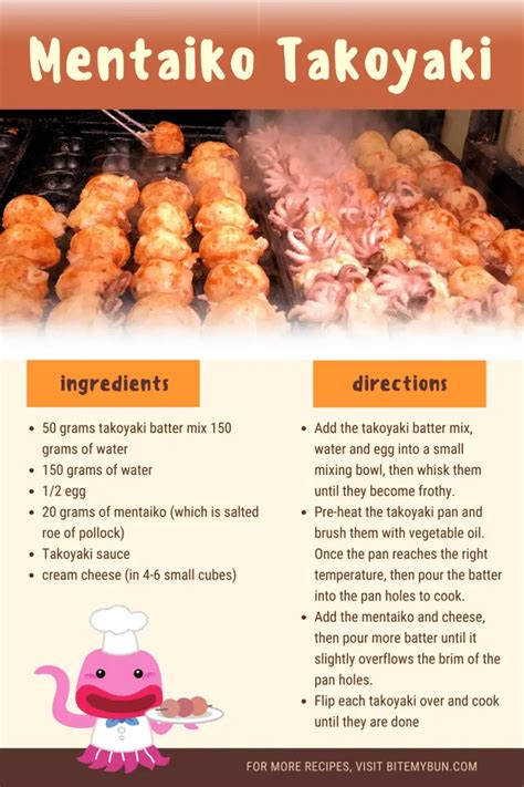 Mentaiko takoyaki: the delicious salted fish recipe