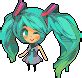 Hatsune Miku @ PixelJoint.com