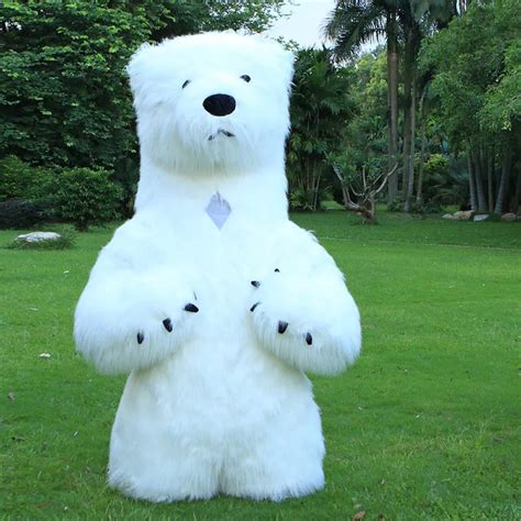 New Style Big White Bear Inflatable Costume Party Cosplay Costume Advertising 2.6M Tall ...