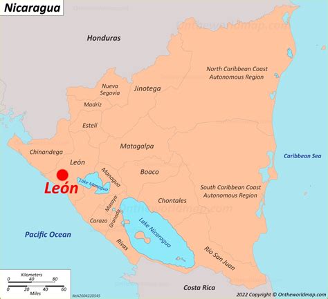 León Map | Nicaragua | Detailed Maps of León (Santiago de los ...