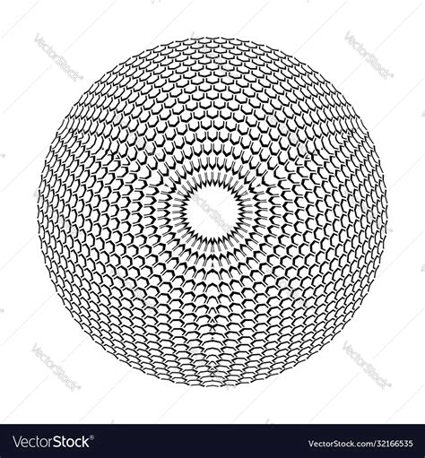 3d circle pattern Royalty Free Vector Image - VectorStock