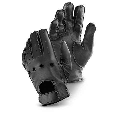 Raider Leather Motorcycle Gloves, Black - 638148, Gloves & Mittens at ...